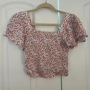 Floral Cropped Blouse